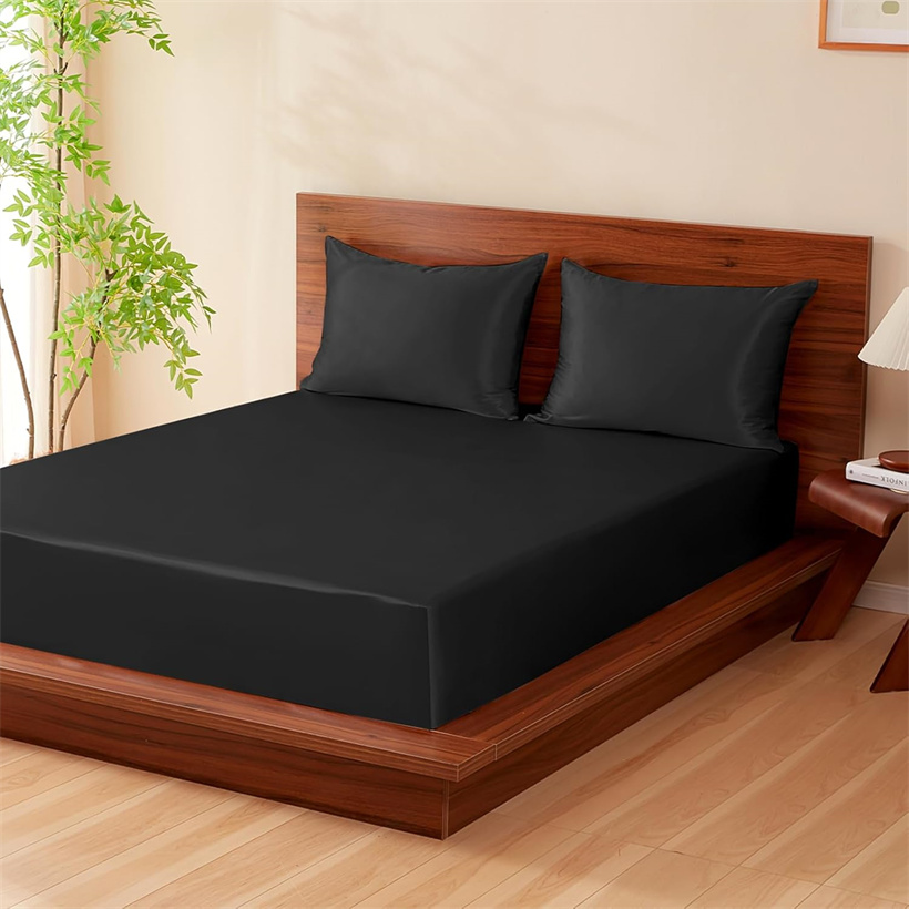 Silk Sheet Set - Pürüzsüz 3 Parça Set Dut İpeği