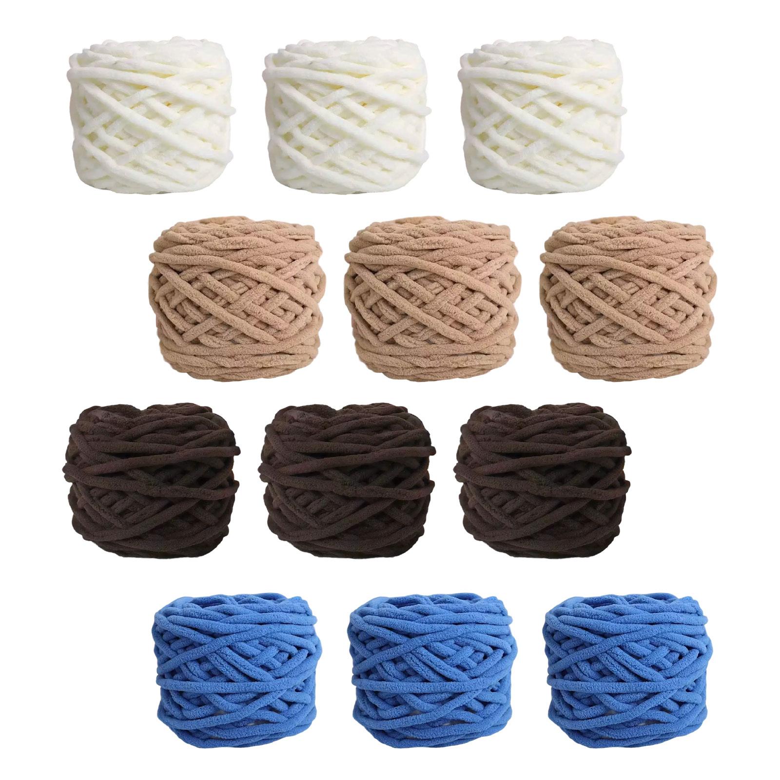 Throw Blanket Chunky Knit - Süper Kalın Şişman İplik Polyester Şönil