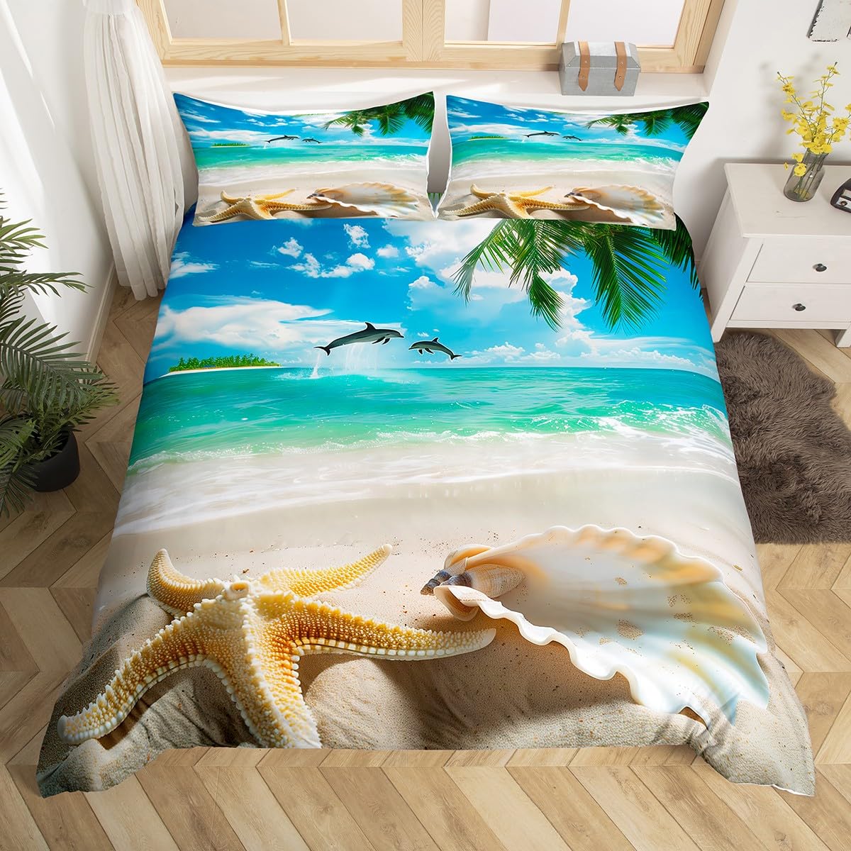 Bed Sheet Microfiber - Plaj Yorgan Örtüsü, Kıyı Nevresim Takımı