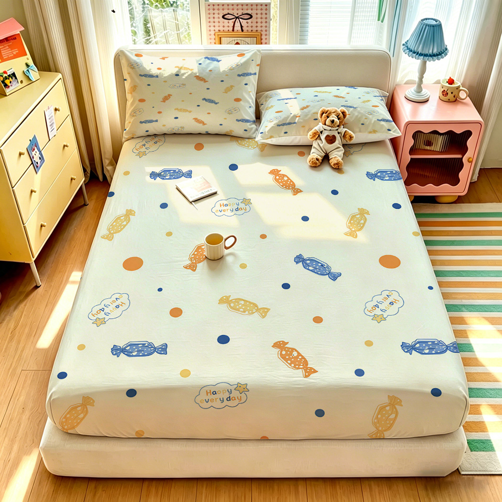 Bed Sheet Microfiber - 90G 3 Parçalı Yatak Örtüsü Seti
