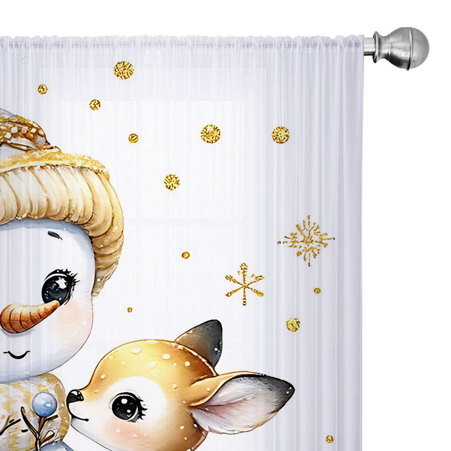 2 Adet Dijital Baskı Şeffaf Pe - Curtain Sheer Voile incelemesi ve fiyatı