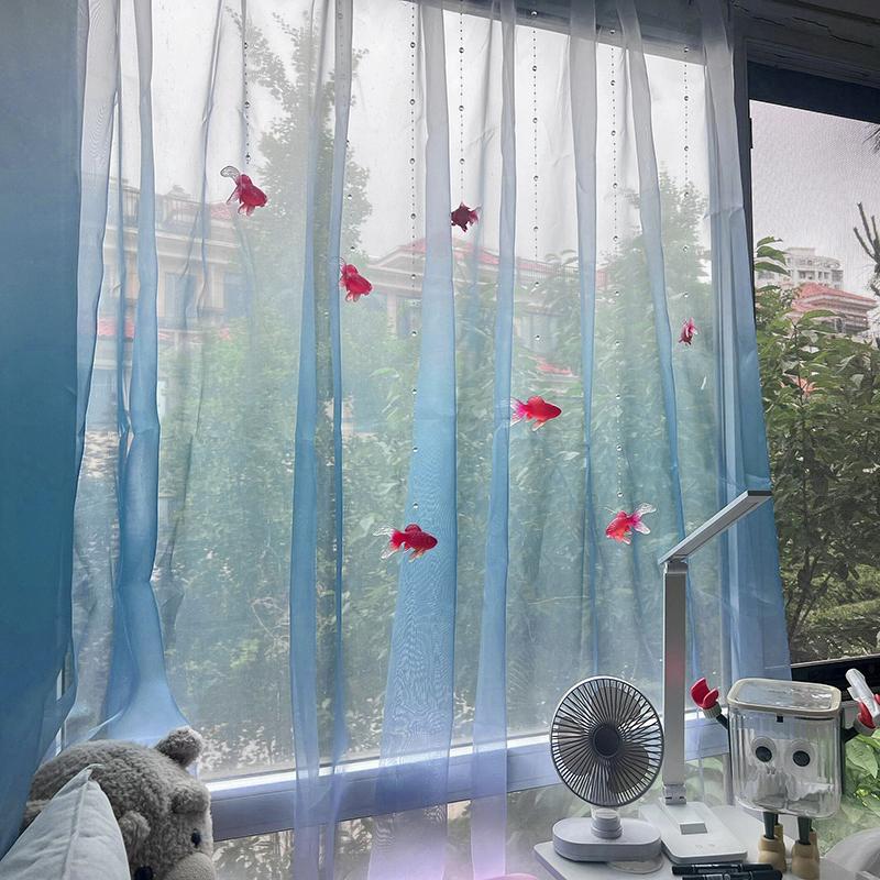 Açık Mavi Katı Şeffaf Vual Pen - Curtain Sheer Voile incelemesi ve fiyatı