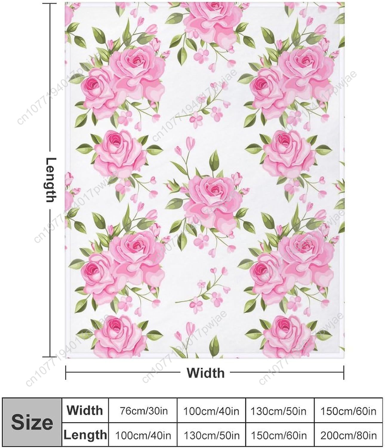 Pembe Çiçekli Battaniye Çiçek  - Home Of Textiles incelemesi ve fiyatı