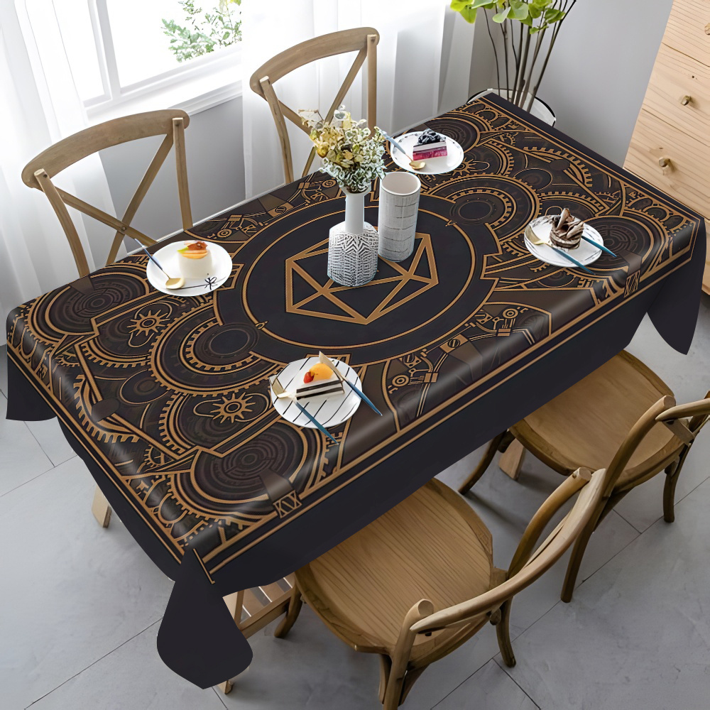 Steampunk Siyah Altın Dişli De - Home Of Textiles incelemesi ve fiyatı