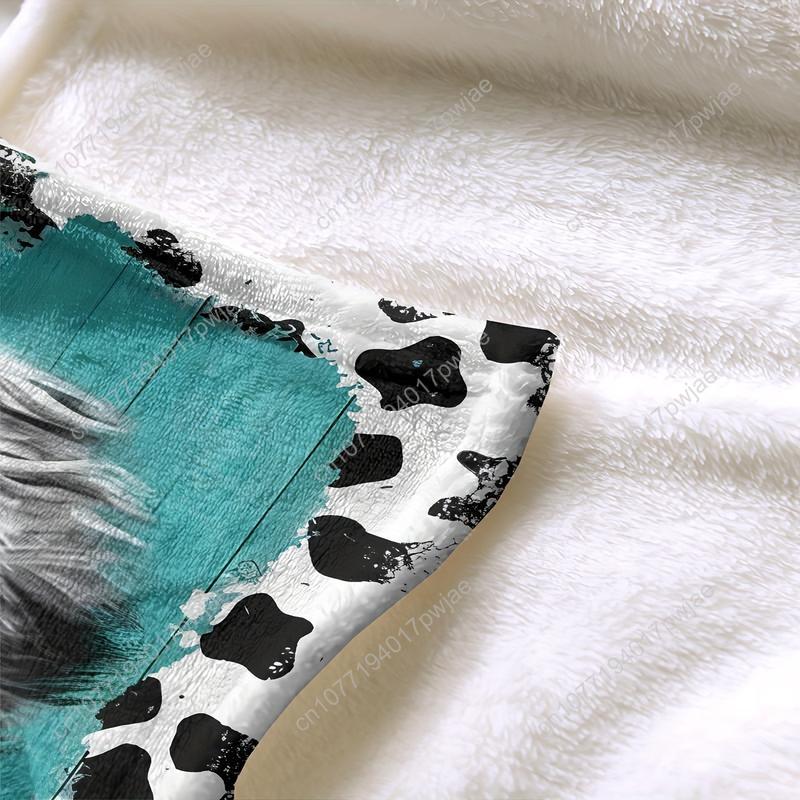 Rahat Yumuşak Yayla İnek Desen - Throw Blanket Chunky Knit incelemesi ve fiyatı