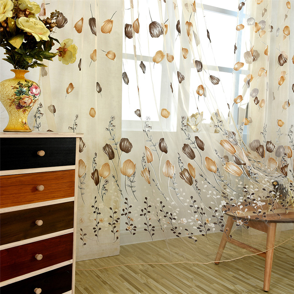 100x200 cm Lale Vual Perdeler  - Curtain Sheer Voile incelemesi ve fiyatı
