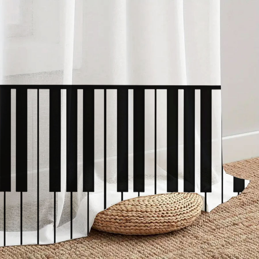 2 Adet Dijital Baskı Şeffaf Pe - Curtain Sheer Voile incelemesi ve fiyatı